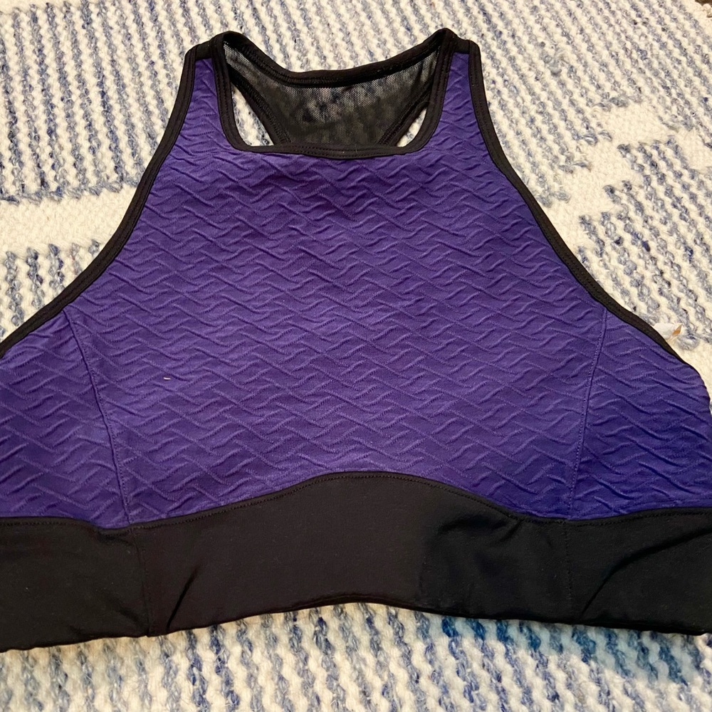 Purple textured Small sports bras - only worn once.